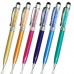 Crystal Bling Bling 2-in-1 Long Stylus Pen Ball Pen - Many Color Available